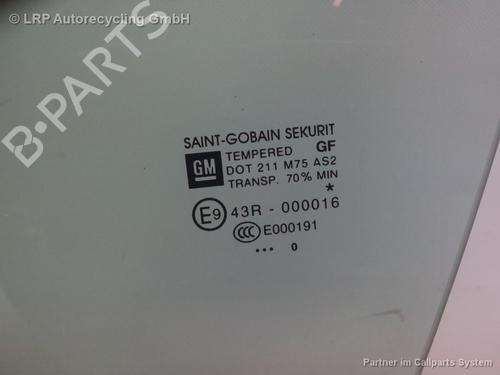 Dørrute ventre foran OPEL MERIVA B MPV (S10) 1.4 (75) (100 hp) 20579582