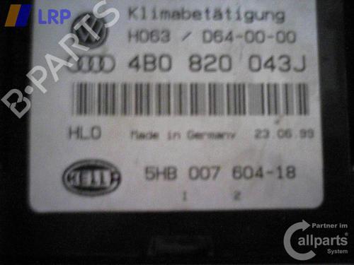 Climate control AUDI A6 C5 (4B2) 3.0 | BP20553655I5 