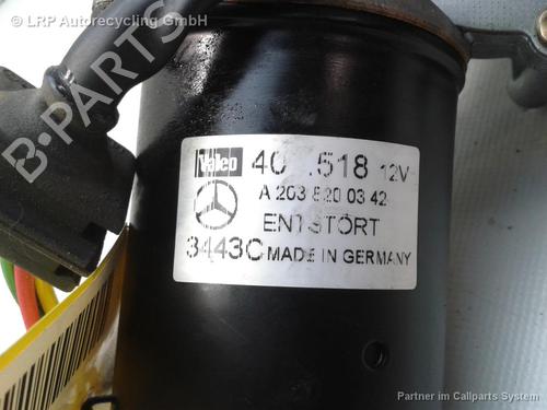 Used Front wipers mechanism MERCEDES-BENZ C-CLASS Coupe (CL203) C 200 Kompressor (203.742) (163 hp) 20585325
