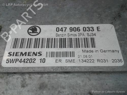 Motorstyringsenhet SKODA FABIA I (6Y2) 1.4 | BP20574735M57 