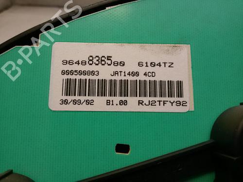 Instrument cluster PEUGEOT 206 SW (2E/K) 1.4 HDi | BP20556474C47 