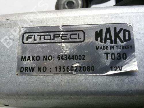 Used Rear wiper motor FIAT QUBO (225_) 1.3 D Multijet (225CXB1A, 225AXB1A, 225CXB11, 225AXB11,... (75 hp) 20551778