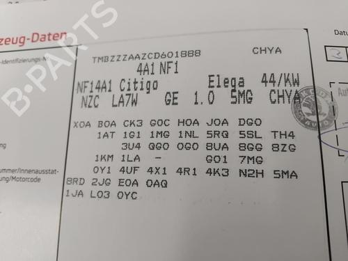 Left front seat SKODA CITIGO (NF1) 1.0 | BP31981814C15