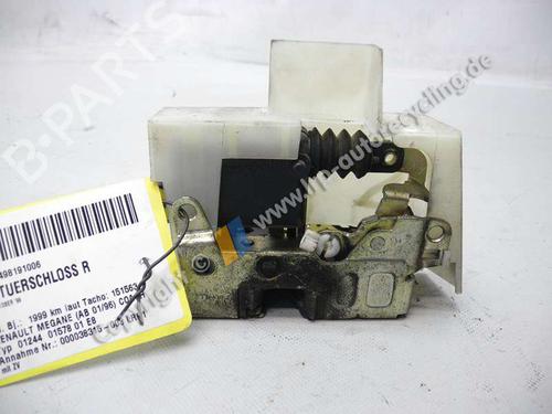 Cerradura puerta delantera derecha RENAULT MEGANE I Coach (DA0/1_) 1.4 16V (DA0D, DA1H, DA0W, DA10) (95 hp) 20580565