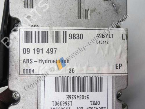 ABS Bremseaggregat OPEL VECTRA C (Z02) 2.2 DTI 16V (F69) (125 hp) 20554529