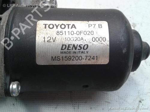 Used Front wiper motor TOYOTA COROLLA Verso (ZER_, ZZE12_, R1_) 1.8 (ZNR11_, ZNR11R) (129 hp) 20586269