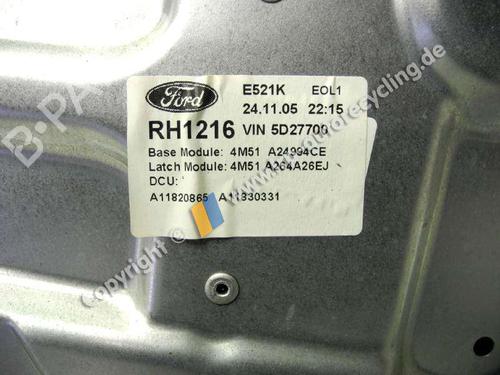Rear right window mechanism FORD FOCUS II Turnier (DA_, FFS, DS) 1.6 | BP20543791C25 
