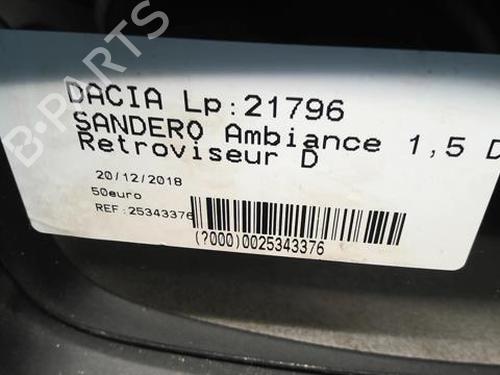 Right mirror DACIA SANDERO 1.5 dCi | BP21592092C27 