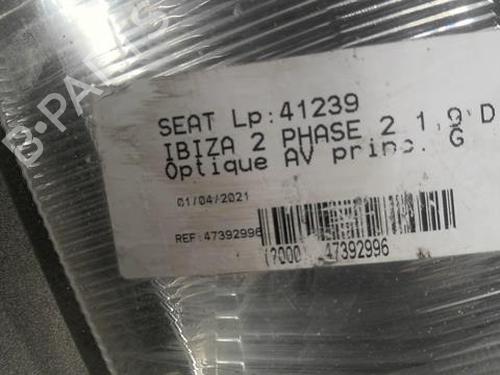 Used Left headlight Left headlight SEAT IBIZA II (6K1) 1.9 SDI (64 hp) 20368660 20368660