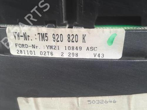 Instrument cluster FORD GALAXY I (WGR) 1.9 TDI | BP21810148C47 