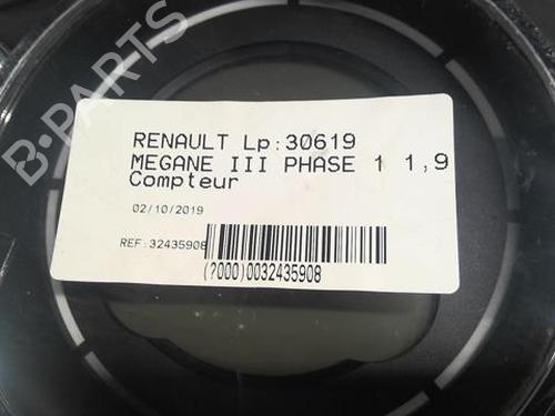 Instrument cluster RENAULT MEGANE III Hatchback (BZ0/1_, B3_) 1.9 dCi (BZ0N, BZ0J) | BP21635990C47 