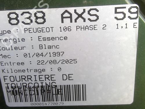 Rear seat PEUGEOT 106 II (1A_, 1C_) 1.1 i | BP28497432C17