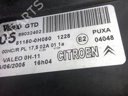 Used Left headlight Left headlight CITROËN C1 (PM_, PN_) 1.0 (68 hp) 33721897 33721897