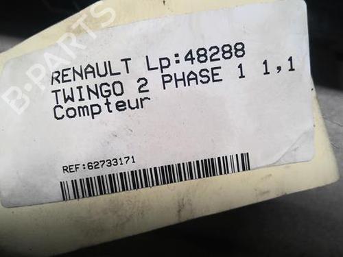 Used Instrument cluster RENAULT TWINGO II (CN0_) 1.2 16V (CN04, CN0B) (75 hp) 25276198
