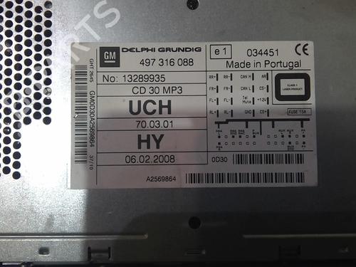 Radio OPEL ASTRA H GTC (A04) 1.7 CDTI (L08) | BP21816933E6