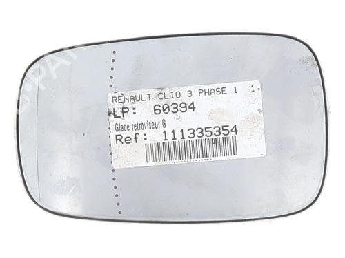 Left mirror glass RENAULT CLIO III (BR0/1, CR0/1) 1.2 16V (BR0P, CR0P) 7701054752