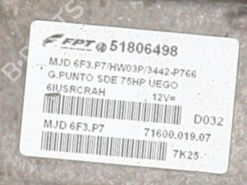 Engine control unit (ECU) FIAT GRANDE PUNTO (199_)  | BP33681366M57  - Image 5