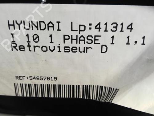 Used Right mirror HYUNDAI i10 I (PA) 1.1 CRDi (75 hp) 22003954