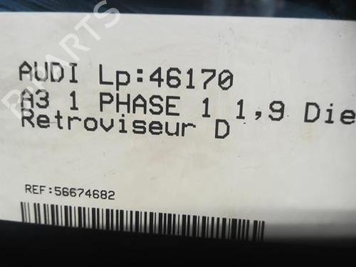 Right mirror AUDI A3 (8L1) 1.9 TDI | BP21592417C27 