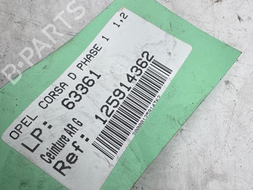 Used Rear left seatbelt Rear left seatbelt OPEL CORSA D (S07) 1.3 CDTI (L08, L68) (90 hp) 35939466 35939466