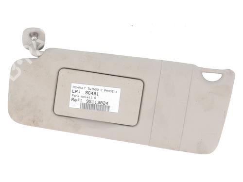 Used Left sun visor Left sun visor RENAULT TWINGO II (CN0_) 1.2 16V (CN04, CN0B) (75 hp) 20726198 20726198