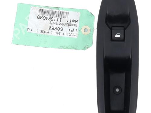 Used Right front window switch PEUGEOT 208 I (CA_, CC_) 1.2 VTI 82 (82 hp) 29197107
