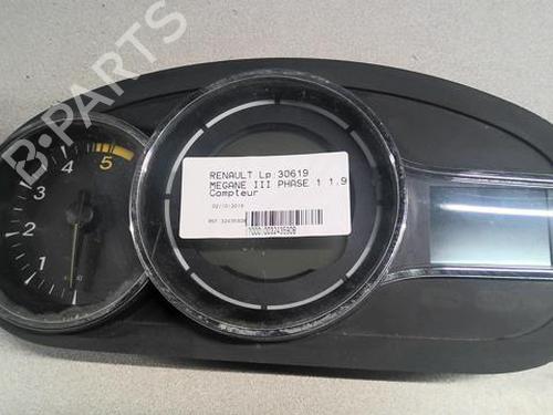 Instrument cluster RENAULT MEGANE III Hatchback (BZ0/1_, B3_) 1.9 dCi (BZ0N, BZ0J) | BP21635990C47 