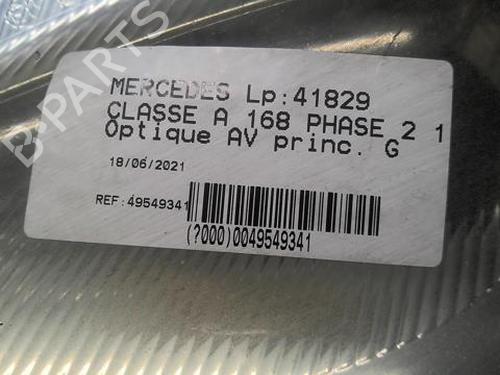 Used Left headlight MERCEDES-BENZ A-CLASS (W168) A 170 CDI (168.009, 168.109) (95 hp) 22003130