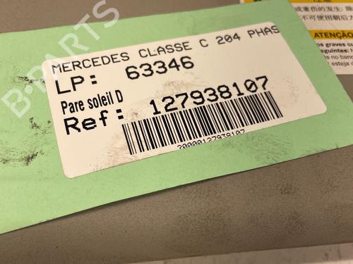 Right sun visor MERCEDES-BENZ C-CLASS (W204) C 200 CDI (204.007, 204.006) | BP36761276I2 - Image 4