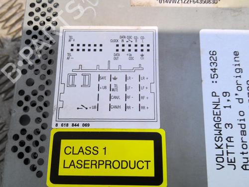 Used Radio Radio VW JETTA III (1K2) 1.9 TDI (105 hp) 21812260 21812260