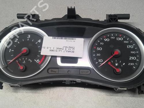 Used Instrument cluster RENAULT CLIO III (BR0/1, CR0/1) 1.5 dCi (BR17, CR17) (86 hp) 20366597