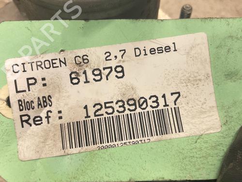 Used ABS pump ABS pump CITROËN C6 (TD_) 2.7 HDi (204 hp) 36656621 36656621