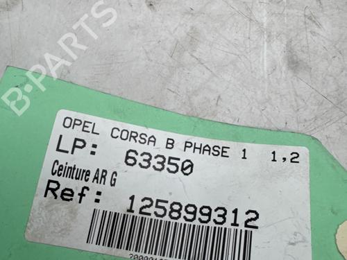 Used Rear left seatbelt Rear left seatbelt OPEL CORSA B (S93) 1.2 i (F08, F68, M68) (45 hp) 35939384 35939384