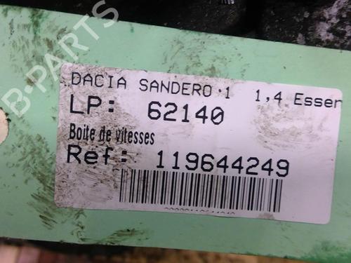 Used Gearbox DACIA SANDERO 1.4 (BS0C, BS0A, BS0G, BS1F, BS0E) (75 hp) 32263159