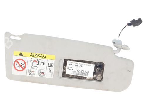 Used Right sun visor Right sun visor VW POLO V (6R1, 6C1) 1.2 TSI 16V (90 hp) 33729885 33729885