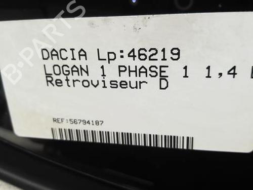 Right mirror DACIA LOGAN (LS_) 1.4 (LSOA, LSOC, LSOE, LSOG) | BP21592423C27 