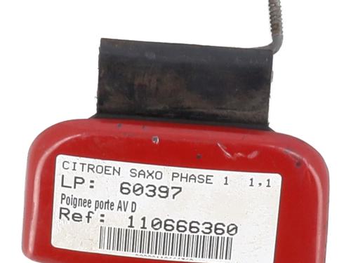 Høyre foran utvendig håndtak CITROËN SAXO (S0, S1) 1.1 X, SX (60 hp) 28372833