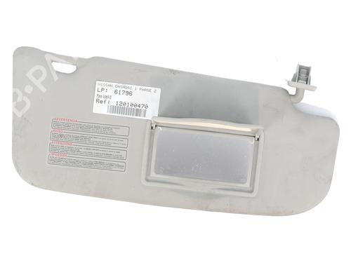 Used Right sun visor NISSAN QASHQAI I (J10, NJ10) 2.0 dCi All-wheel Drive (150 hp) 32010032