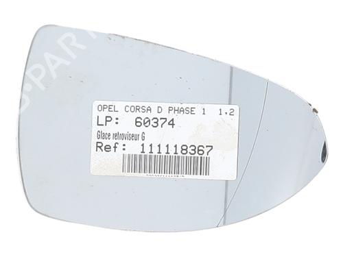 Used Left mirror glass OPEL CORSA D (S07) 1.3 CDTI (L08, L68) (90 hp) 28570730