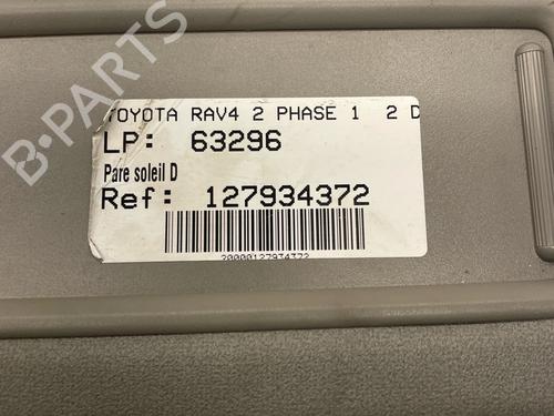 Right sun visor TOYOTA RAV 4 II (_A2_) 2.0 D 4WD (CLA20_, CLA21_, CLA20R, CLA21R) | BP36761271I2 - Image 2