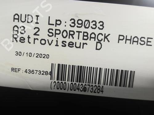 Right mirror AUDI A3 Sportback (8PA) 1.9 TDI | BP21592275C27 