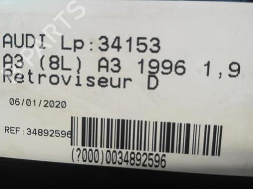 Right mirror AUDI A3 (8L1) 1.9 TDI | BP21592220C27 