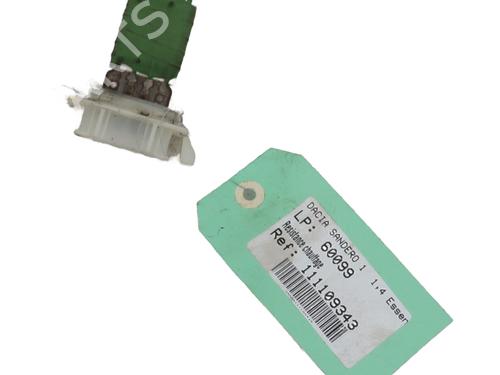 Varmeblæsermodstand DACIA SANDERO 1.4 (BS0C, BS0A, BS0G, BS1F, BS0E) (75 hp) 28528236