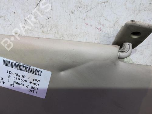 Used Left sun visor Left sun visor FIAT 500 (312_) 0.9 (312AXG1A, 312.AXG11) (86 hp) 20358845 20358845