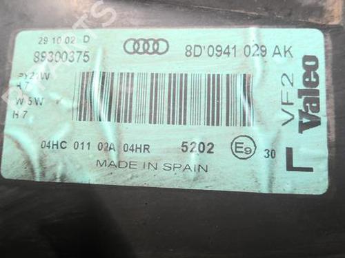Left headlight AUDI A4 B5 (8D2) 1.9 TDI | BP25276163C28 - Image 4
