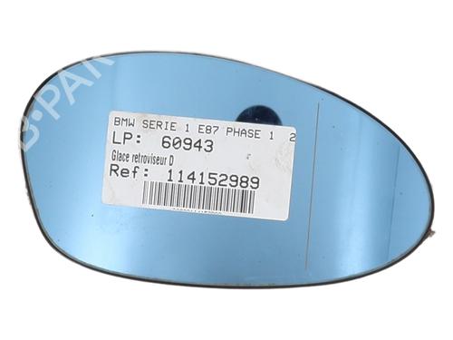 Spiegelglas rechts für BMW 1 (E87) 120 d (163 hp) 30056698