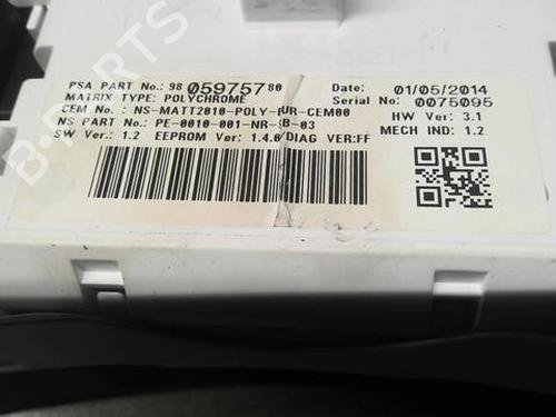 Used Instrument cluster PEUGEOT 508 I (8D_) 2.0 HDi (140 hp) 20363951