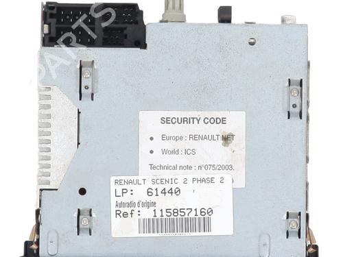 Radio RENAULT SCÉNIC II (JM0/1_) 1.5 dCi (JM1E, JM16) | BP30555888E6