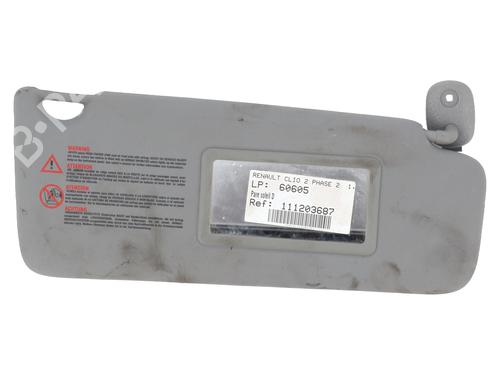 Højre solskærm RENAULT CLIO II (BB_, CB_) 1.2 (BB0A, BB0F, BB10, BB1K, BB28, BB2D, BB2H, CB0A,... (58 hp) 29196916