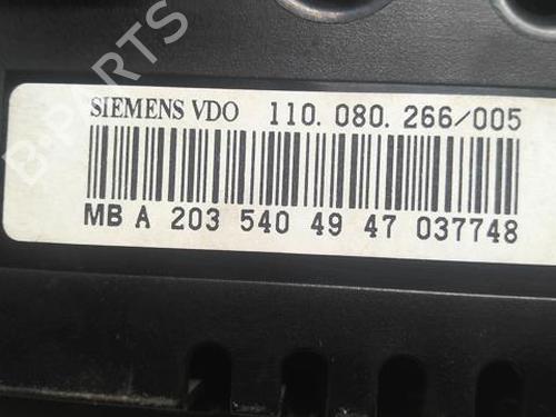 Kombinert Instrument MERCEDES-BENZ C-CLASS Coupe (CL203) C 200 CDI (203.707) (122 hp) 20359950